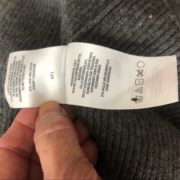 Columbia Grey & Green Snowflake Wool Sweater XL - Picture 10 of 10